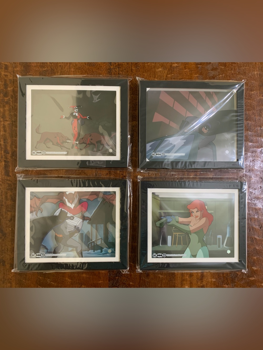 New Batman The Animated Series Series 1 Pop Art Animation Cel 4pc Bundle